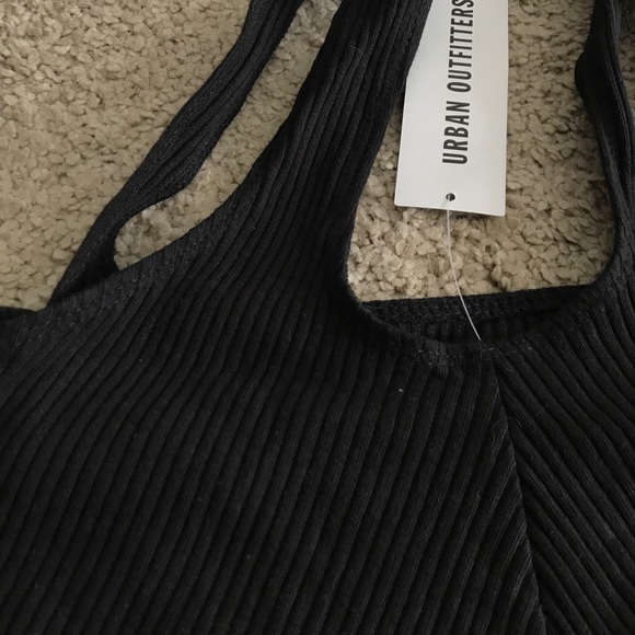 Urban outfitters shoulderless ribbed long sleeve top - Picture 2 of 5
